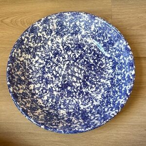 Vintage 11.5” Blue and White Italian Bowl